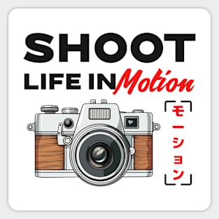 Photographer Camera Shoot Life In Motion Sticker